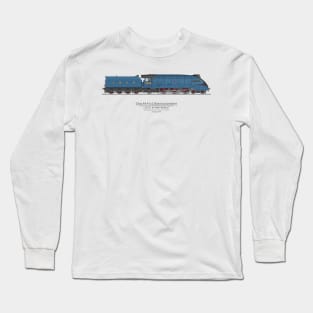 Mallard 1938 Speed Record 126 MPH (Color) Long Sleeve T-Shirt